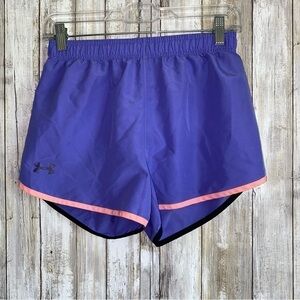Under Armor Kids Purple Athletic Shorts